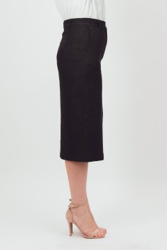 Юбка-карандаш чёрная из джинсы Braslava(фото3)