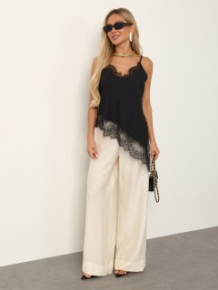 Топ чёрный в бельевом стиле Jetty(фото4)