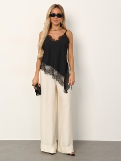 Топ чёрный в бельевом стиле Jetty(фото7)