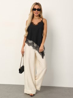 Топ чёрный в бельевом стиле Jetty(фото2)