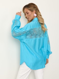 Рубашка голубая с длинными рукавами Jetty(фото8)