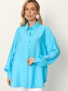 Рубашка голубая с длинными рукавами Jetty(фото10)