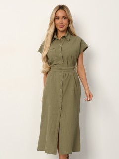 Платье в стиле сафари из хлопка Jetty(фото2)