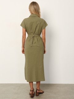Платье в стиле сафари из хлопка Jetty(фото9)