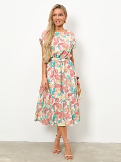 Платье миди разноцветное из хлопка Jetty(фото5)