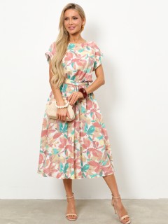 Платье миди разноцветное из хлопка Jetty(фото3)