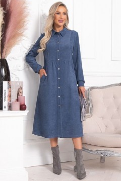 Платье из микровельвета с карманами 54 размера Avili