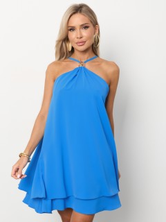 Платье короткое голубого цвета Jetty(фото7)