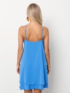 Платье короткое голубого цвета Jetty(фото8)