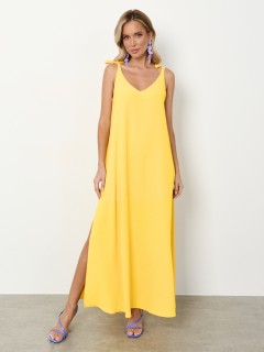 Сарафан длинный жёлтого цвета с разрезами  Jetty(фото2)