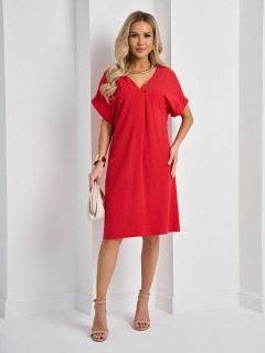 Платье красное льняное Jetty(фото4)