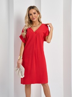 Платье красное льняное Jetty(фото3)