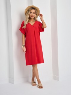 Платье красное льняное Jetty(фото2)