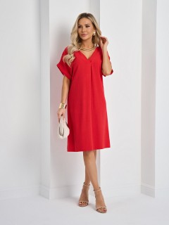 Платье красное льняное Jetty(фото8)