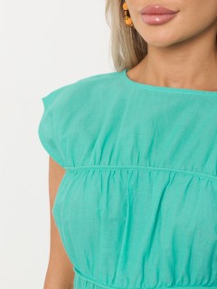 Блузка зелёного цвета из хлопка Jetty(фото5)