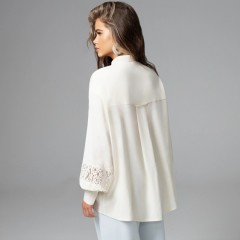 Рубашка белая с кружевом Charutti(фото6)