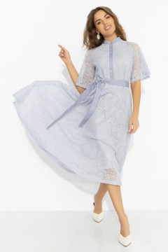 Платье серое из кружева на подкладе Charutti