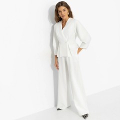 Костюм-двойка голубой с брюками Charutti(фото7)