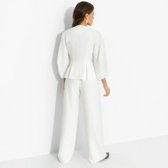 Костюм-двойка голубой с брюками Charutti(фото6)