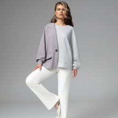 Свитшот комбинированный серый Charutti(фото2)