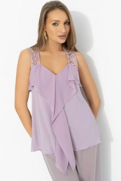 Топ сиреневый на широких бретелях Charutti