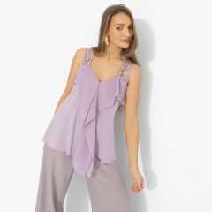 Топ сиреневый на широких бретелях Charutti(фото3)