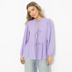 Блузка фиолетовая в романтическом стиле Charutti(фото4)