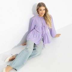 Блузка фиолетовая в романтическом стиле Charutti(фото2)