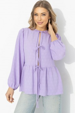 Блузка фиолетовая в романтическом стиле Charutti