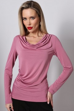 Блузка трикотажная тёмно-розового цвета DStrend