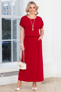 Платье длинное вишнёвого цвета Lavira(фото3)