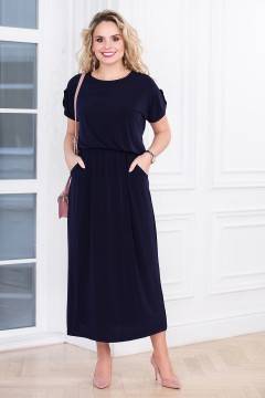 Платье длинное синего цвета Lavira(фото2)