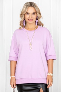 Джемпер трикотажный лавандово-розовый Lavira