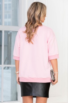 Джемпер трикотажный нежно-розовый Lavira(фото5)