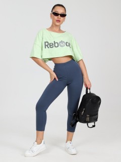 Капри серые трикотажные с лампасами Iv-capriz(фото2)