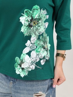 Футболка трикотажная зелёного цвета Iv-capriz(фото5)