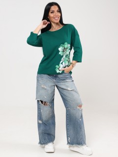 Футболка трикотажная зелёного цвета Iv-capriz(фото8)