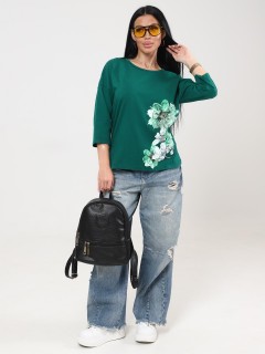 Футболка трикотажная зелёного цвета Iv-capriz(фото4)