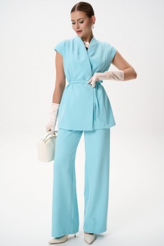 Костюм цвета Тиффани с брюками Elza