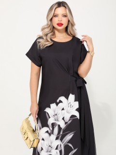 Платье длинное чёрного цвета Dora(фото3)