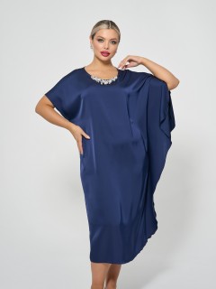 Платье нарядное синее с воланом Dora(фото4)
