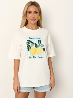 Футболка трикотажная молочного цвета Jetty(фото3)