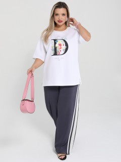 Брюки широкие с лампасами Dora(фото4)