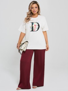 Футболка трикотажная белого цвета с принтом Dora(фото2)