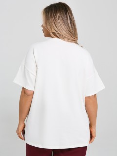 Футболка трикотажная белого цвета с принтом Dora(фото9)