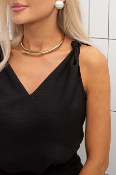 Комбинезон льняной чёрного цвета Бекки №2 Valentina(фото4)