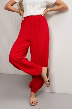 Брюки-алладины красного цвета Алладин №4 Valentina(фото3)