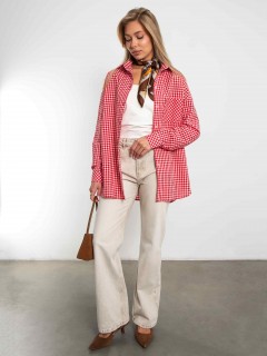 Рубашка в красную клетку Kosmos(фото4)