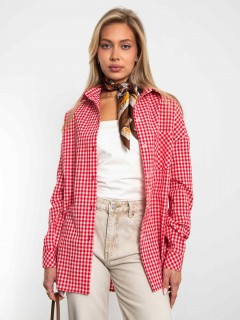 Рубашка в красную клетку Kosmos(фото3)