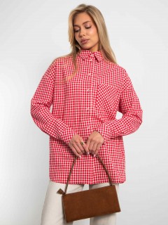 Рубашка в красную клетку Kosmos(фото6)